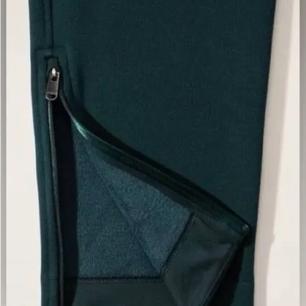 Athleta Cozy Karma High Rise Zip Ankle Pant - Color Cypress - Picture 4 of 5